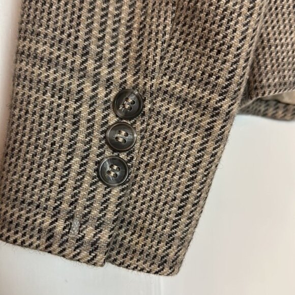 Vintage houndstooth 100% pure wool blazer - Picture 3 of 15